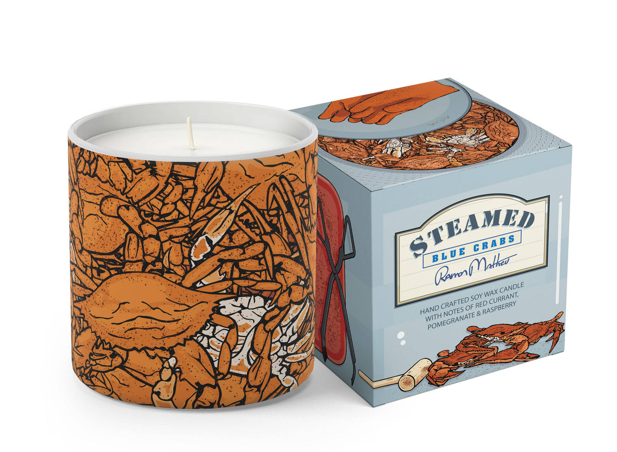 Steamed - Blue Crabs Design Candle