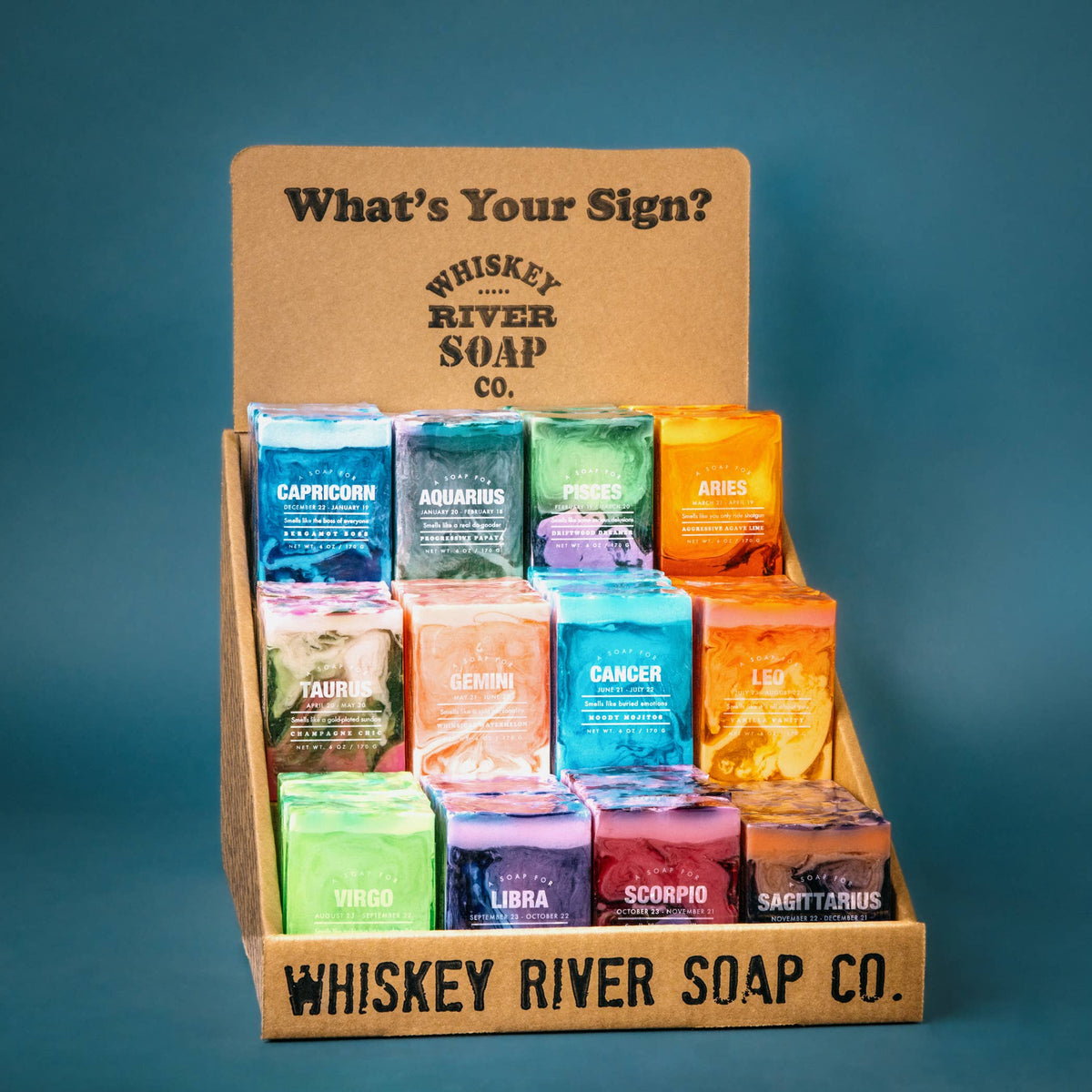 Astrology Bar Soap Pre-Pack with Display