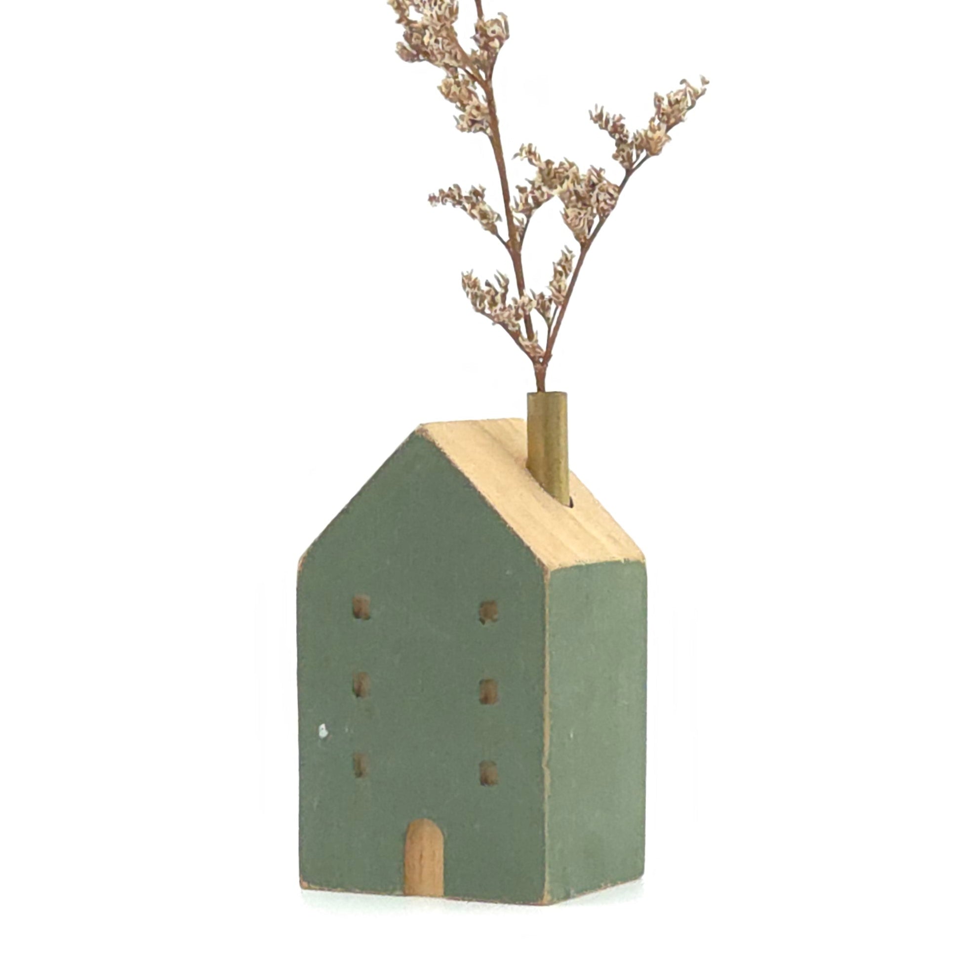 Handcrafted Wooden Christmas Village Houses