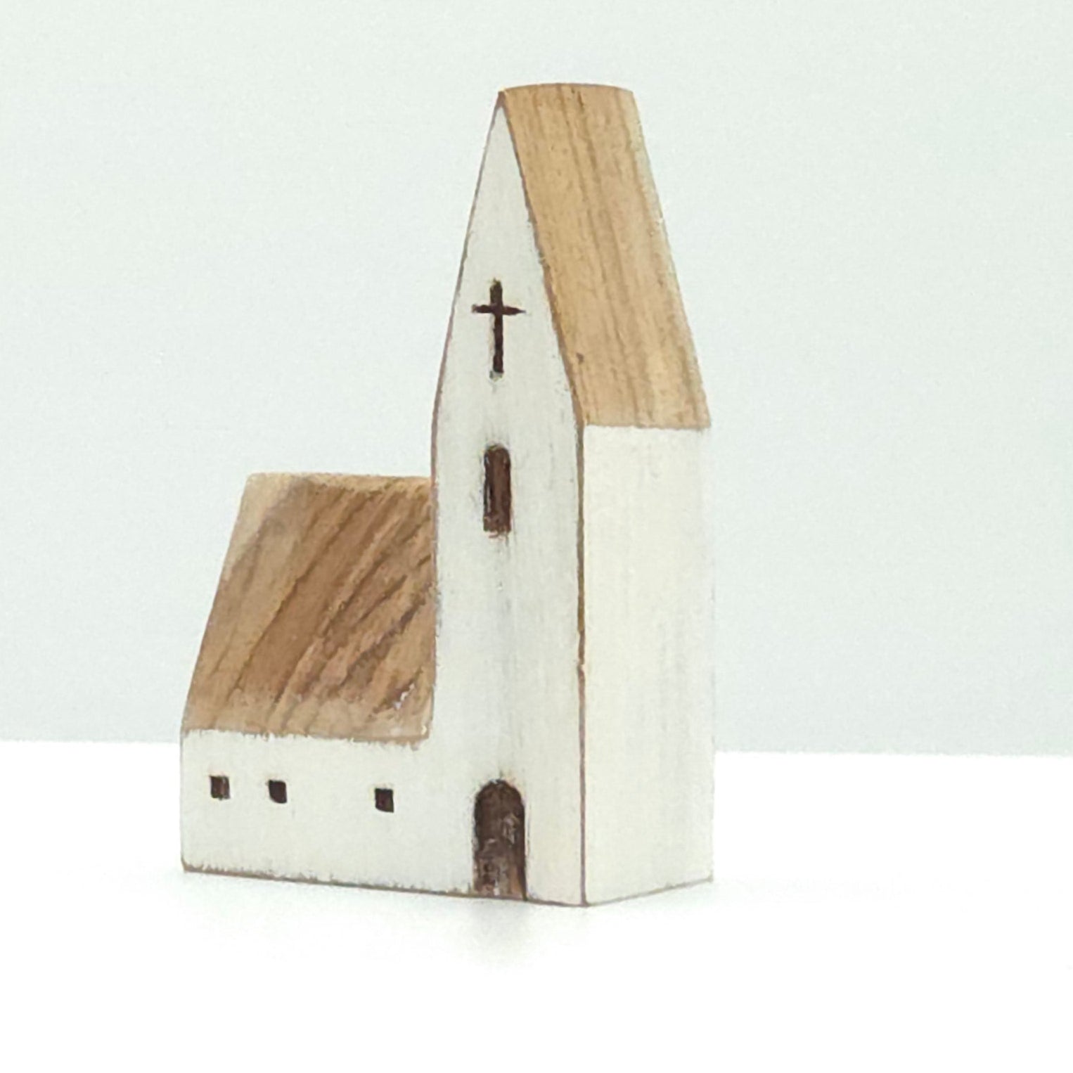 Handcrafted Wooden Christmas Village Houses