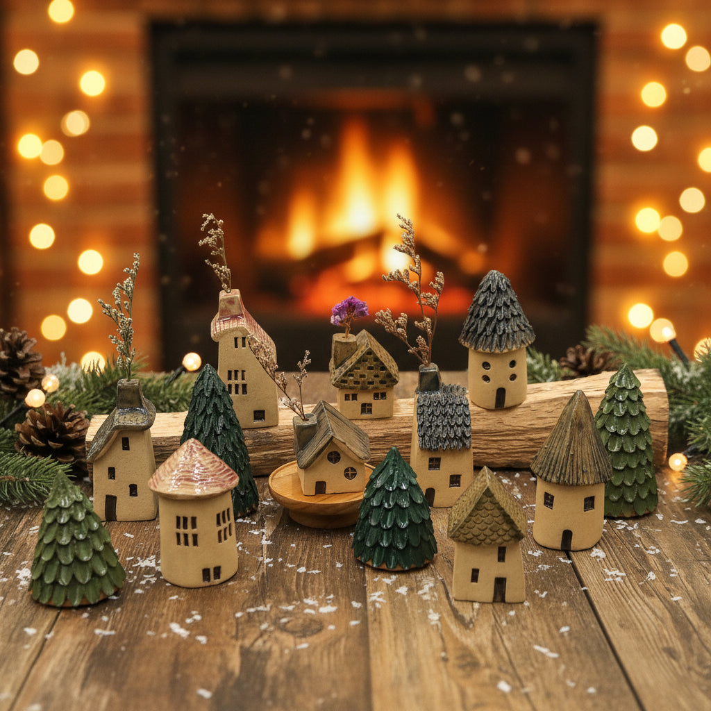Handcrafted Clay Christmas Trees
