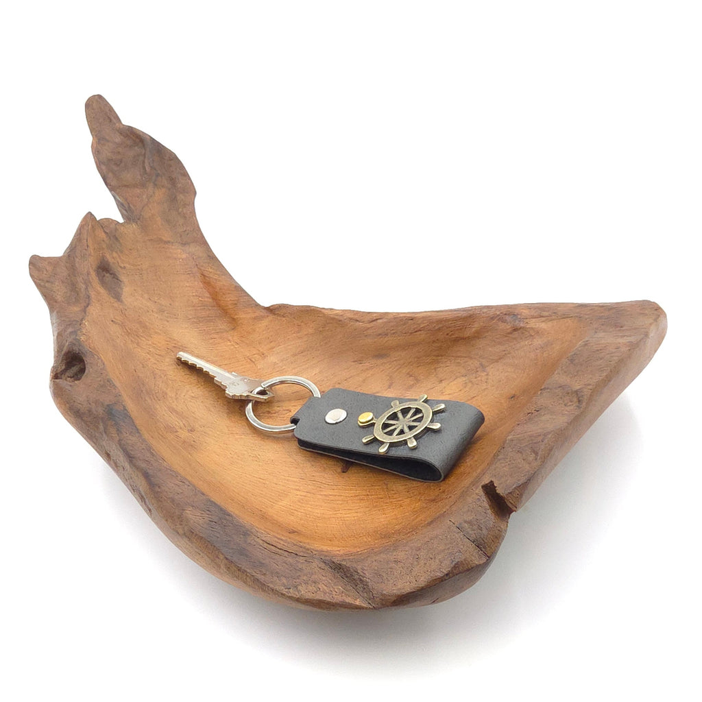 Hand-Carved Natural Wood Tray