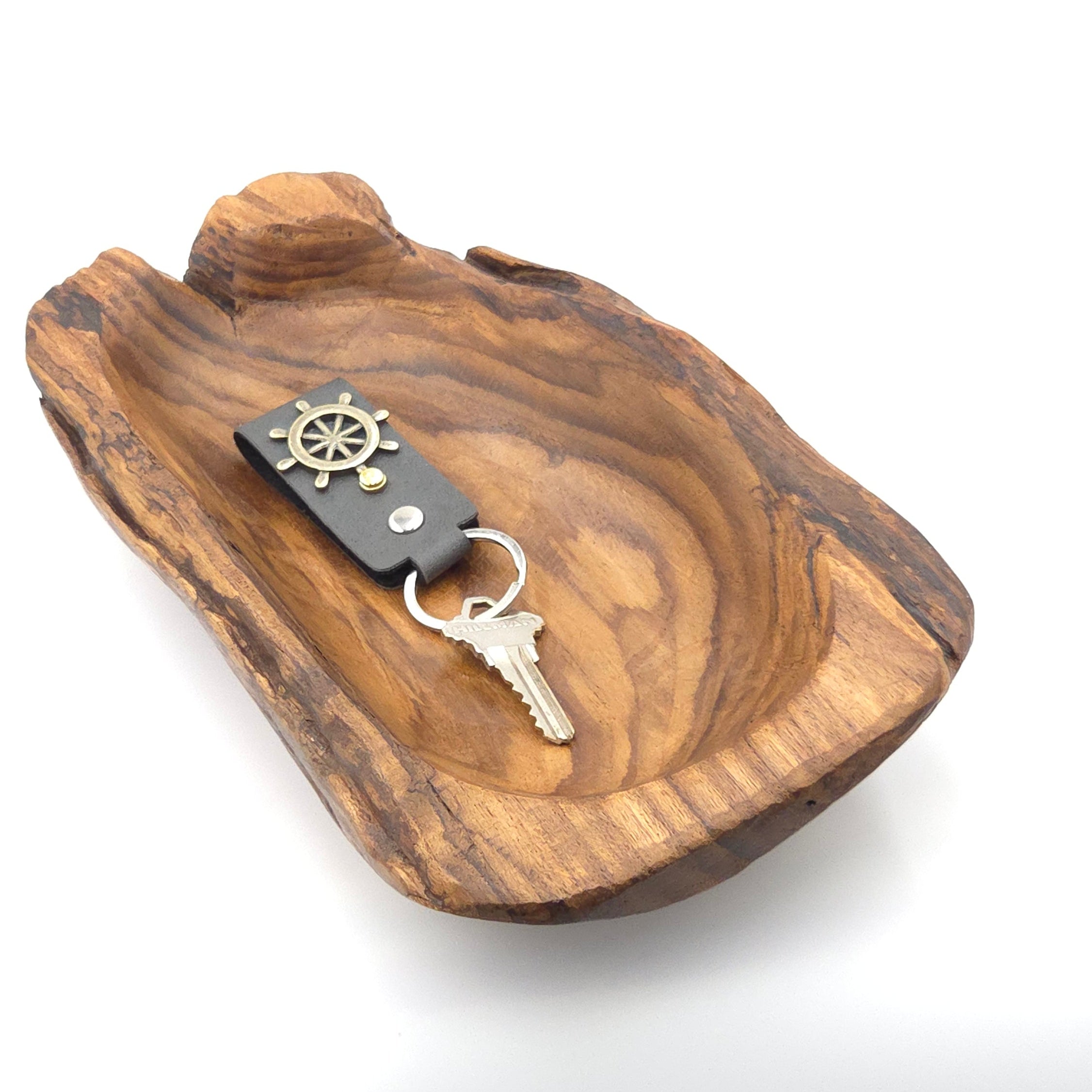 Hand-Carved Natural Wood Tray