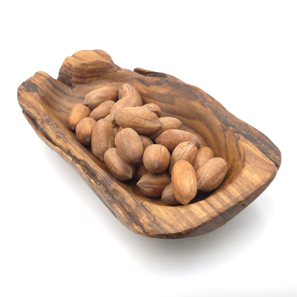 Hand-Carved Natural Wood Tray