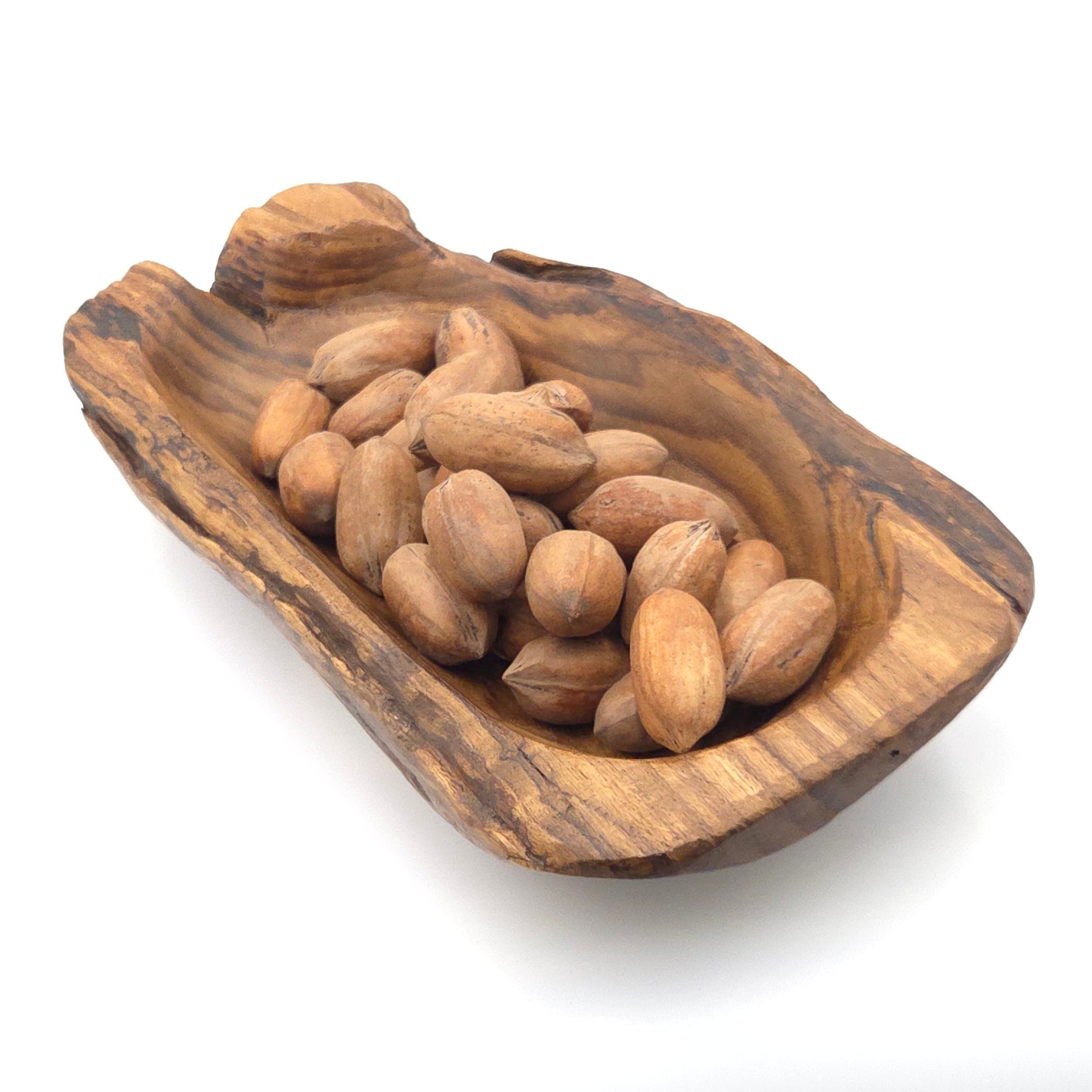 Hand-Carved Natural Wood Tray