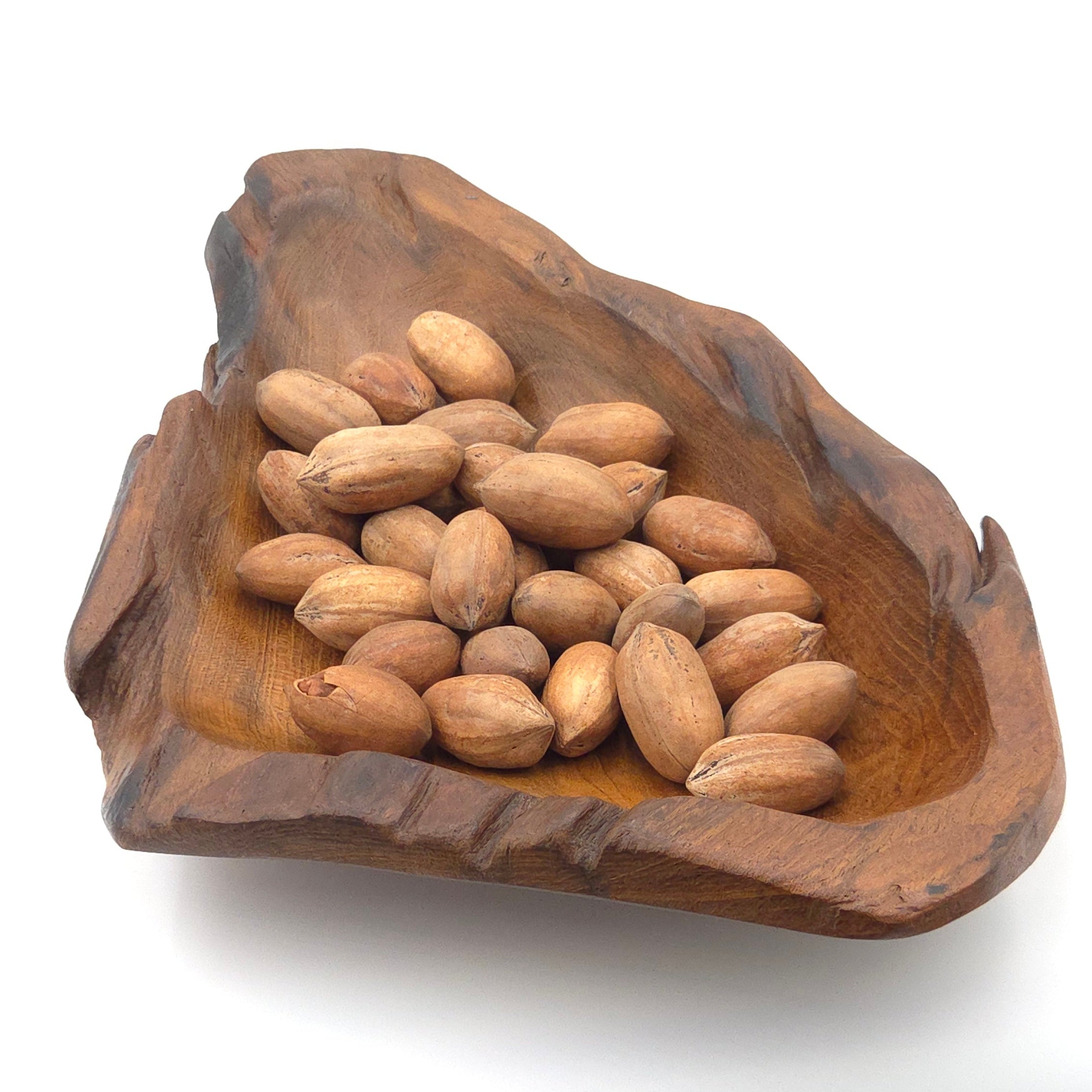 Hand-Carved Natural Wood Tray