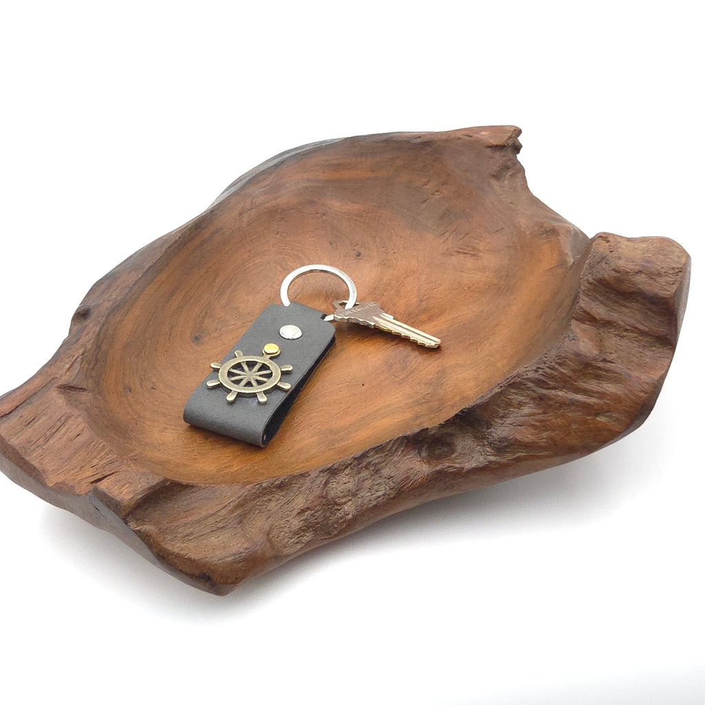 Hand-Carved Natural Wood Tray