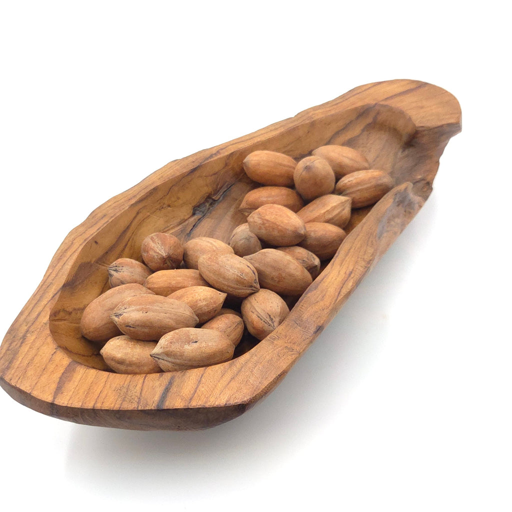 Hand-Carved Natural Wood Tray
