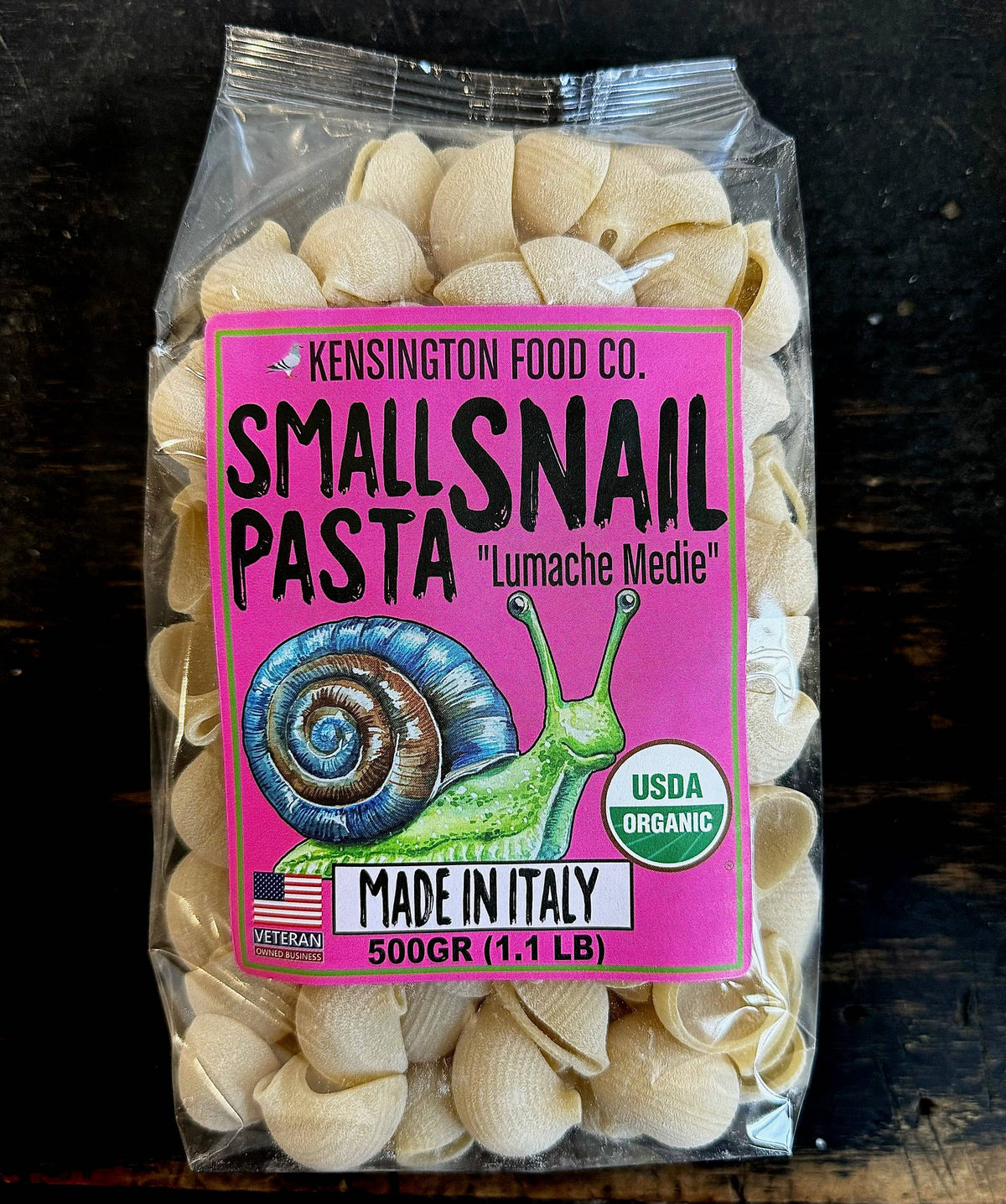 Kensington Food Co Organic Small Snail "Lumache Medie" Pasta