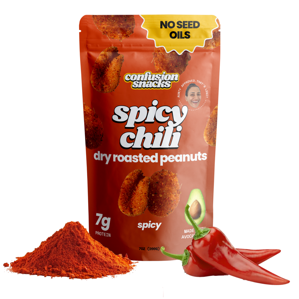 Spicy Dry Roasted Peanuts – Gourmet Protein Snack 7.0oz 🌶️