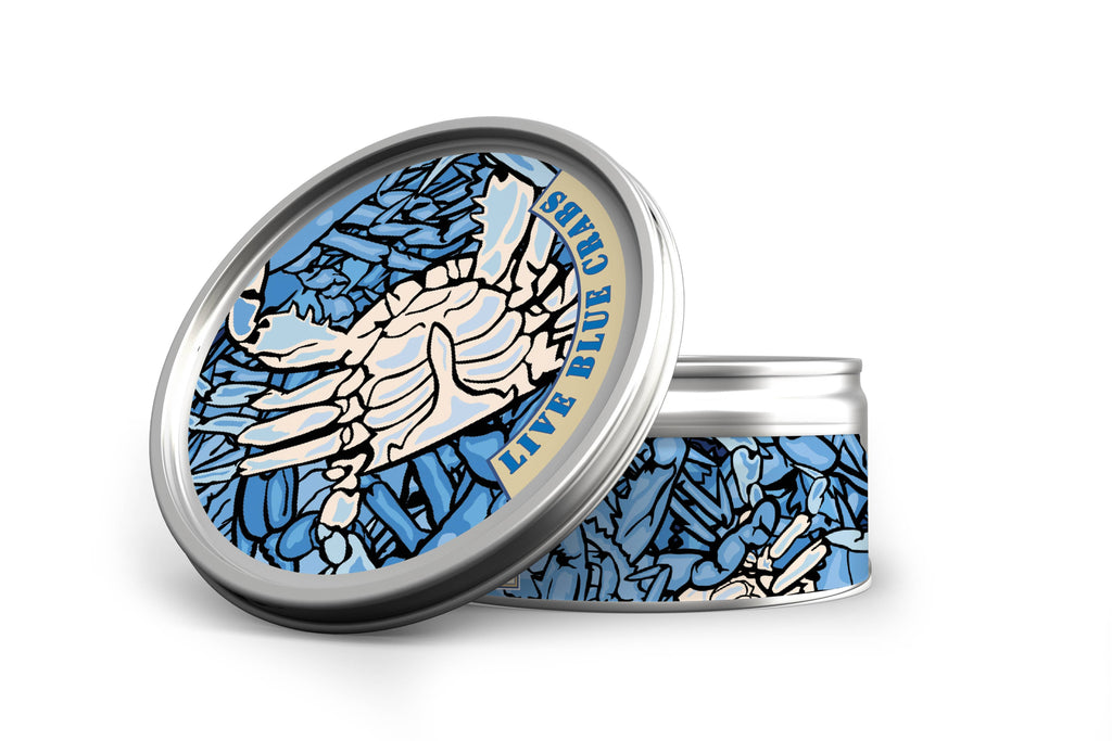 Live - Blue Crabs Design Candle