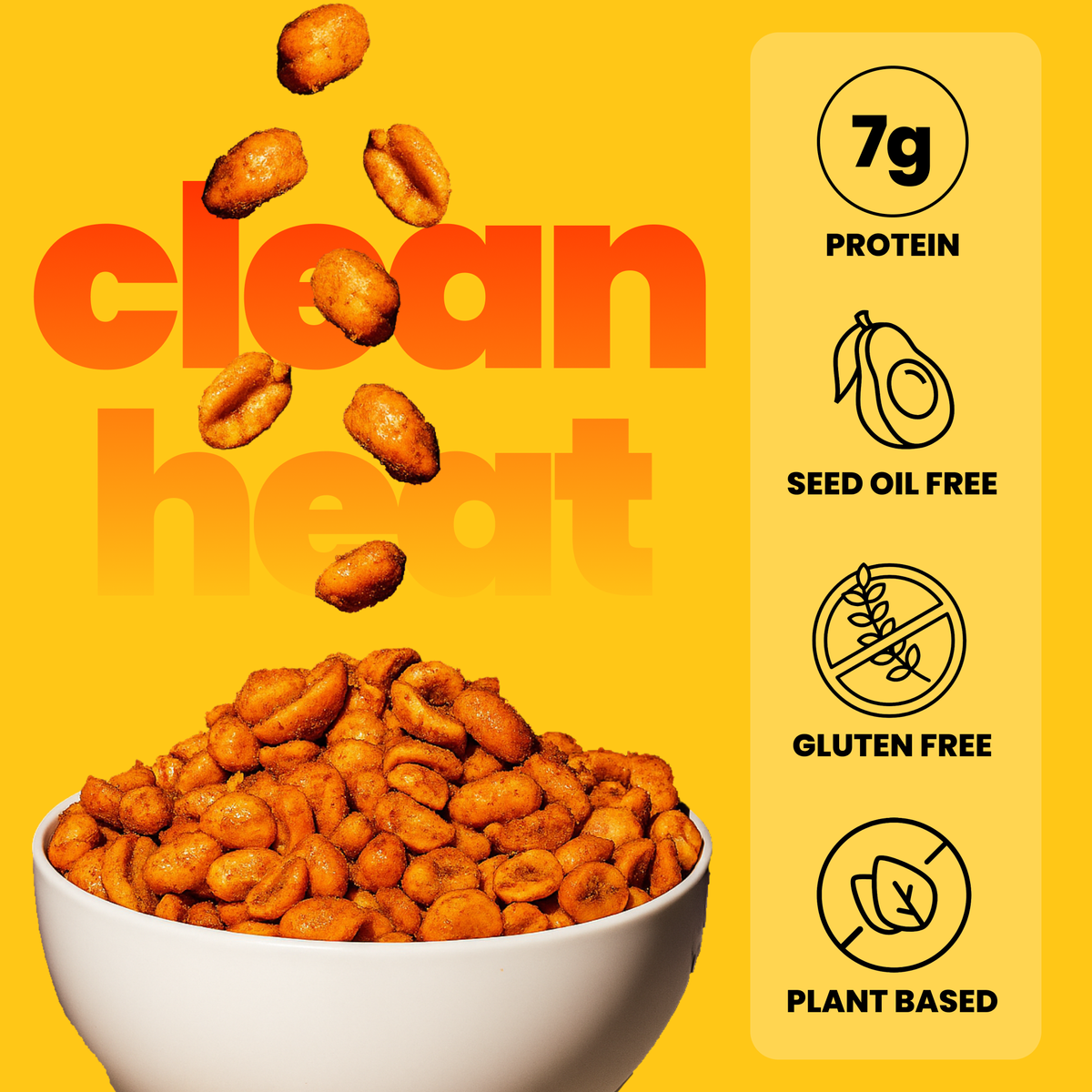 Spicy Dry Roasted Peanuts – Gourmet Protein Snack 7.0oz 🌶️