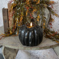 5" BLACK 3D FLAME PUMPKIN CANDLE