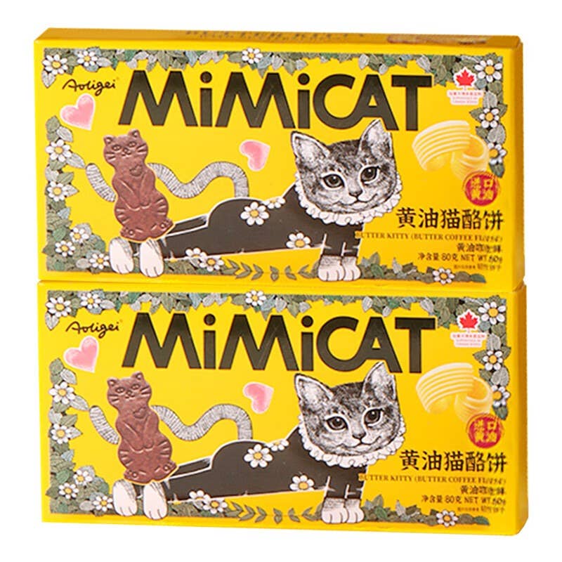 MiMiCAT Butter Coffee Cookies 80g (China)