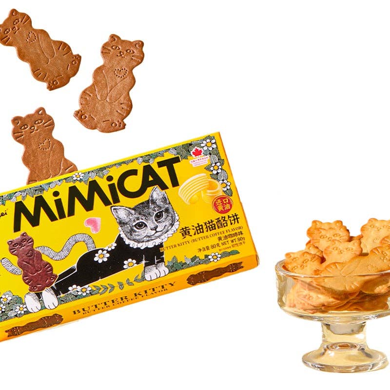 MiMiCAT Butter Coffee Cookies 80g (China)
