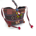Hmong embroidered crossbody bag - front view