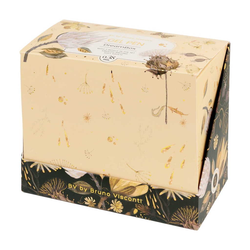 DreamBox Gel Click Pen in a Gift Box - Night Flowers
