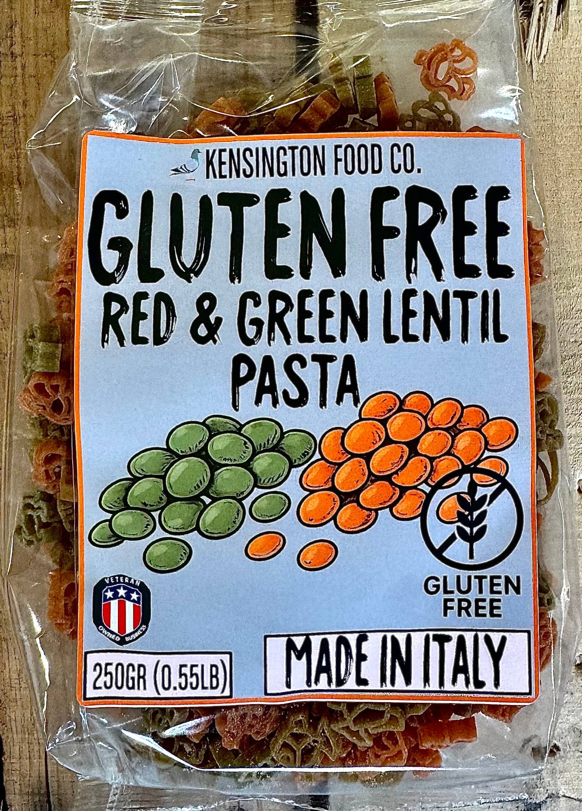Kensington Gluten Free Red and Green Lentil Pasta
